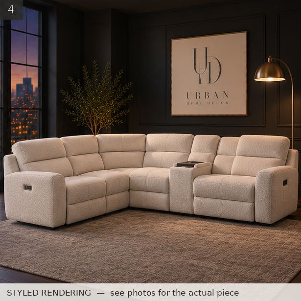 STYLED RENDERING — Charcoal dusk — see photos for the actual piece