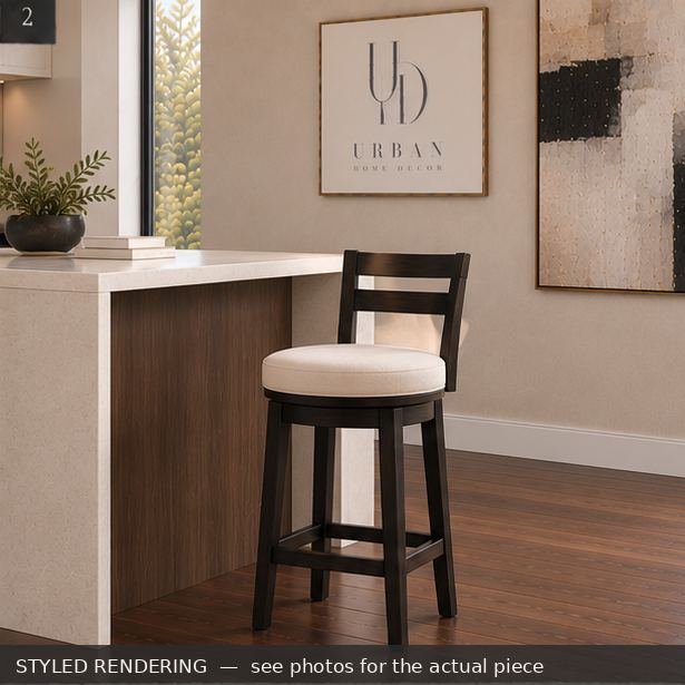 STYLED RENDERING — Modern minimal — see photos for the actual piece