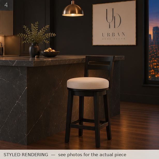 STYLED RENDERING — Charcoal dusk — see photos for the actual piece