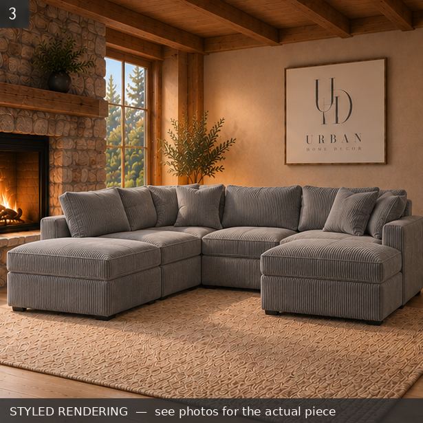 STYLED RENDERING — Rustic warm — see photos for the actual piece