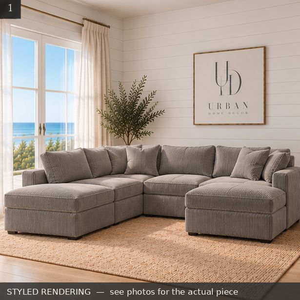 STYLED RENDERING — Coastal daylight — see photos for the actual piece