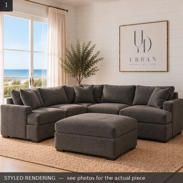 STYLED RENDERING — Coastal daylight — see photos for the actual piece