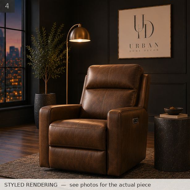 STYLED RENDERING — Charcoal dusk — see photos for the actual piece
