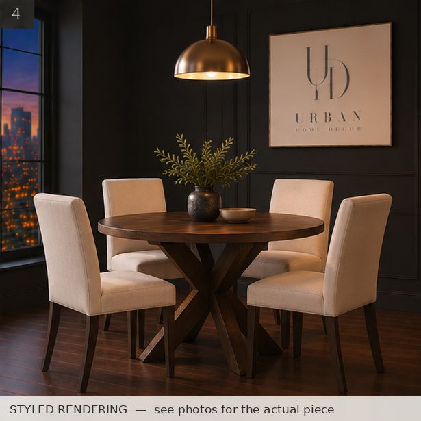 STYLED RENDERING — Charcoal dusk — see photos for the actual piece