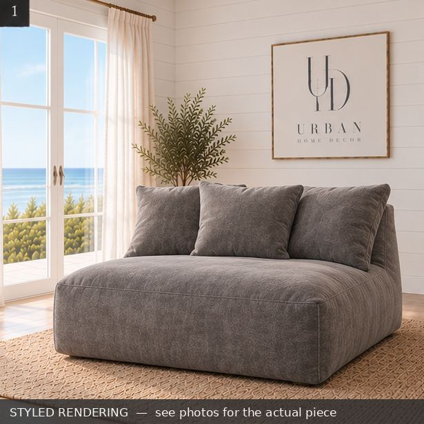 STYLED RENDERING — Coastal daylight — see photos for the actual piece