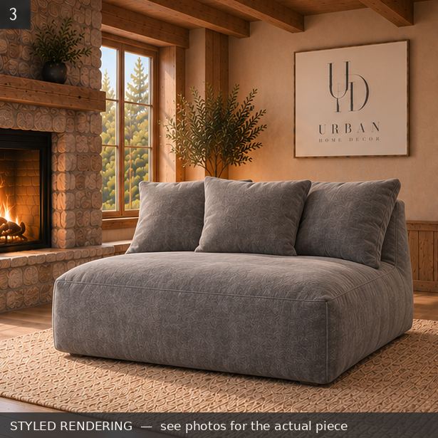 STYLED RENDERING — Rustic warm — see photos for the actual piece