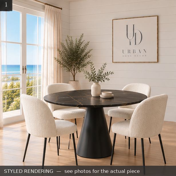 STYLED RENDERING — Coastal daylight — see photos for the actual piece