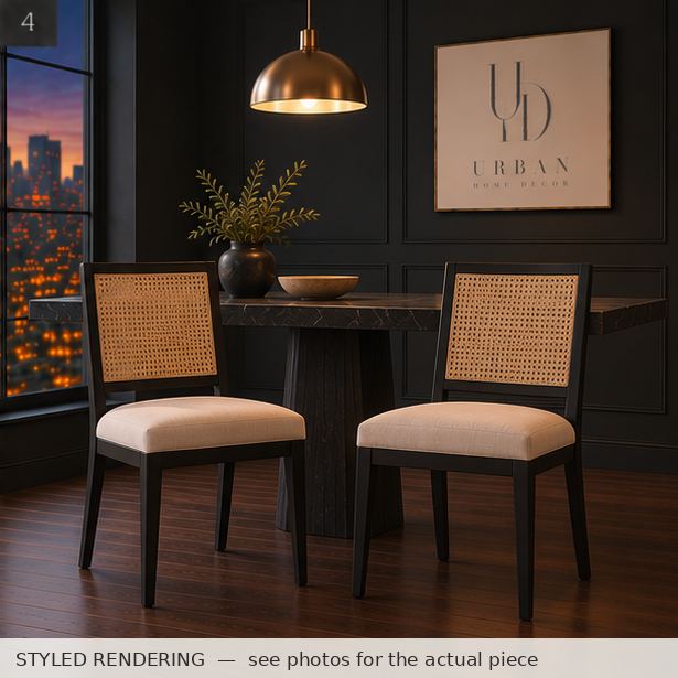 STYLED RENDERING — Charcoal dusk — see photos for the actual piece