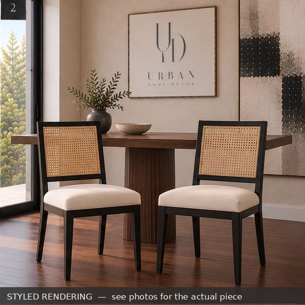 STYLED RENDERING — Modern minimal — see photos for the actual piece