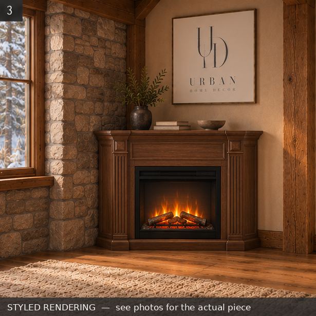 STYLED RENDERING — Rustic warm — see photos for the actual piece