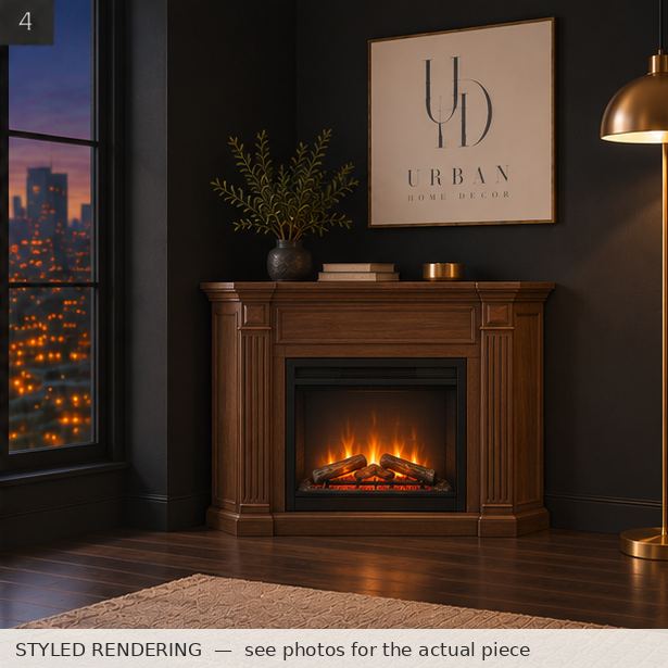STYLED RENDERING — Charcoal dusk — see photos for the actual piece