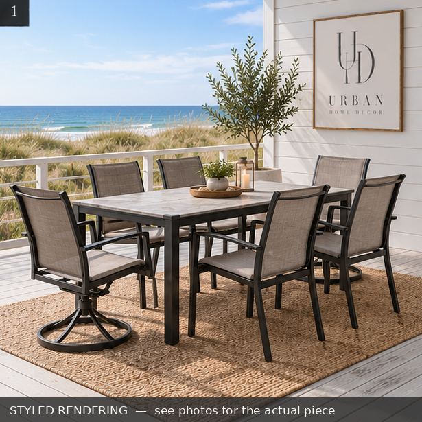 STYLED RENDERING — Coastal daylight — see photos for the actual piece